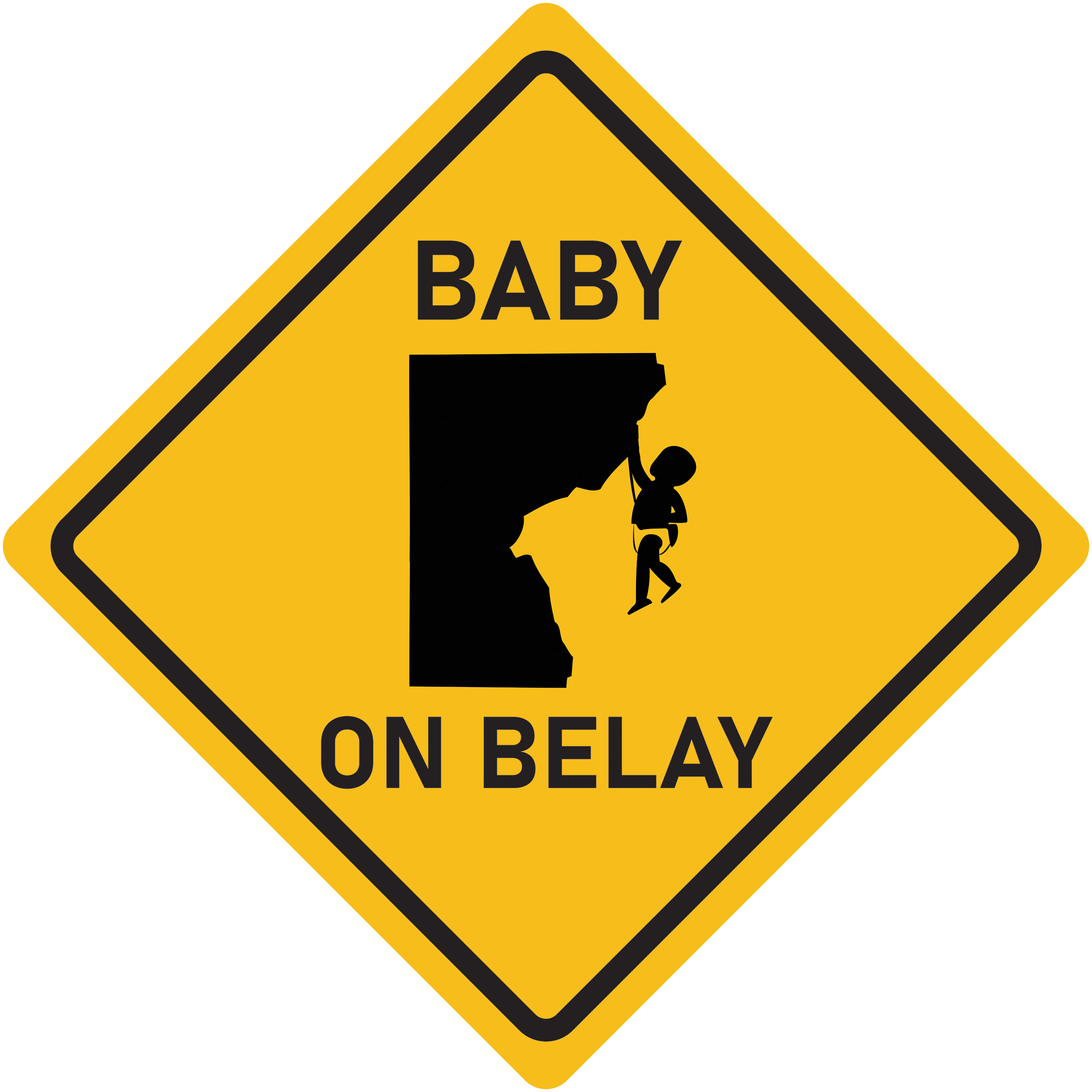 Baby on Belay Decal (Generic)