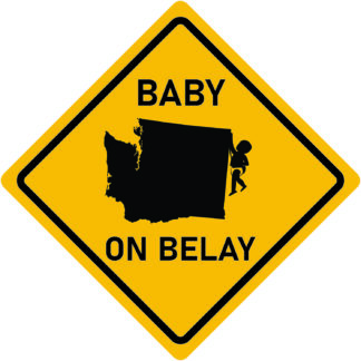 Baby on Belay Decal (WA)