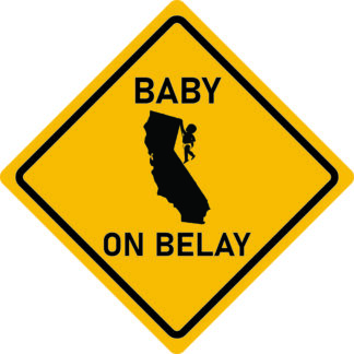 Baby on Belay Decal (CA)